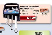 Chrome Vanadium Spanner Set 8 Pcs-SCV08PC