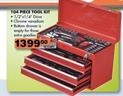 104 Piece Tool Kit-1/2"x1.4" Drive