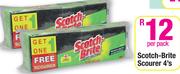 Scotch-Brite Scourer -4's Per Pack