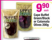 Cape Buffet Green/Black Or Calamata Olives-200g Each