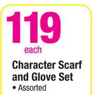 Character Scarf And Glove Set-Each