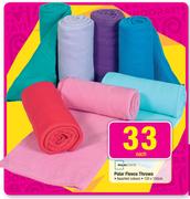 Mainstays Polar Fleece Throws(120 x 150cm)-Each