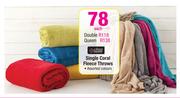 Always Home Queen Coral Fleece Throws-Each