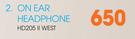 Sennheiser On Ear Headphone HD206II West