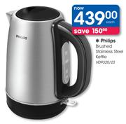 Philips Brushed Stainless Steel Kettle HD9320/23
