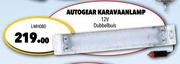 Autogear Karavaanlamp 12V Dubbelbuis L-MH08D