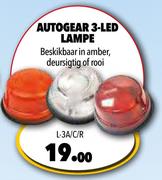Autogear 3 LED Lampe L-3A/C/R