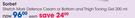 Sorbet Stretch Mark Defence Cream Or Bottom And Thigh Toning Gel-200ml-Each