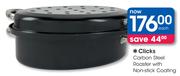 Clicks Carbon Steel Roaster With Non-Stick Coating-Each