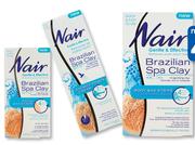 Nair Brazilian Spa Clay 20 Facial Wax Strips-Each