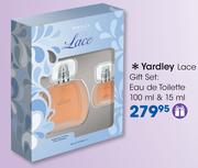 Yardley Lace Gift Set: Eau De Toilette-100ml & 15ml