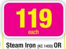 Kaizer Chefs Steam Iron KC1400