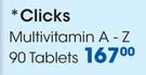 Clicks Multivitamin A-Z 90 Tablets
