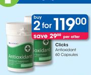 Clicks Antioxidant-2 x 60 Capsules