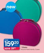 Clicks Round Hard Vanity Cases-Each