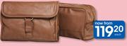 Clicks Men's Tan Hanging Bag