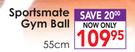 Sportsmate Gym Ball 55cm