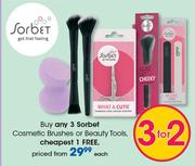 Sorbet Cosmetic Brushes Or Beauty Tools-Each