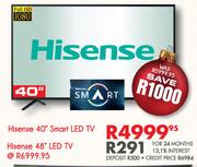 Hisense 40" FHD Smart LED TV