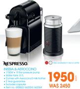 Nespresso Inissia & Aeroccino-Each
