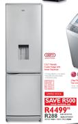 Defy C317 Metallic Combi Fridge With Water Dispenser
