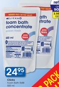 Clicks Foam Bath Refill-500ml Each