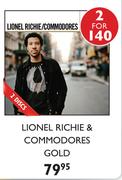 Lionel Richie & Commodores 2 Discs Gold