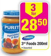 Purity 3rd Foods Assorted-3 x 200ml