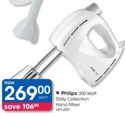 Philips 300 Watt Daily Collection Hand Mixer HR1459