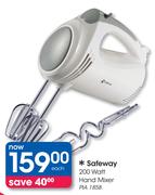 Safeway 200 Watt Hand Mixer PIA 1858