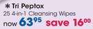 Tri Peptox 25 4-In-1 Cleansing Wipes