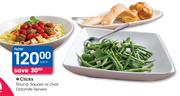Clicks Round, Square Or Oval Dolomite Servers-Each