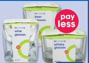 Clicks 4 Pack Glasses Whisky-Per Pack
