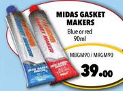 Midas Gasket Makers Blue or Red MBGM90/MRGM90-90ml Each