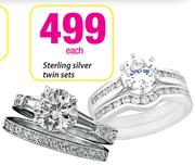 Sterling Silver Twin Sets-Each