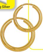 9ct Gold And Silver Single Earring Bonded-Each