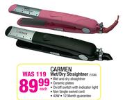 Carmen Wet/Dry Straightener 1238-Each