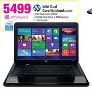 HP Intel Dual Core Notebook 2D03