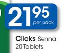 Clicks Senna 20 Tablets-Per Pack