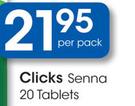 Clicks Senna 20 Tablets