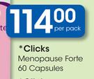 Clicks Menopause Forte 60 Capsules-Per Pack