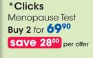 Clicks Menopause Test-2's Pack