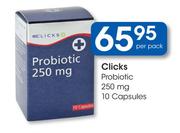 Clicks Probiotic 150mg 10 Capsules-Per Pack