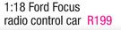 1.18 Ford Focus Radio Control Car