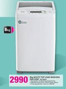 Hisense 8kg White Top Load Washing Machine WTS802