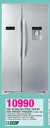 Hisense 730Ltr Stainless Steel Side By Side Fridge/Freezer H730SS-WD