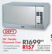 Defy 28Ltr Metallic Microwave Oven