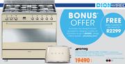 Smeg 90Cm Cream Gas Electric Cooker SSA9M-Each