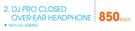 Sennheiser DJ Pro Closed Over-Ear Headphone-Each