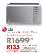 LG 44Ltr Metallic Mirror Finish Microwave Oven